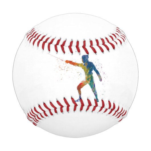 Balle De Baseball watercolor fencing (Devant)