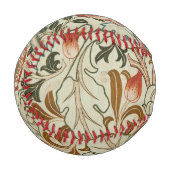 Balle De Baseball William Morris Acanthus Broderie Motif Floral (Devant Gauche)