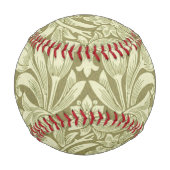 Balle De Baseball William Morris Fleur verte tournesol (Dos)