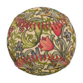 Balle De Baseball William Morris Golden Lily (Dos)