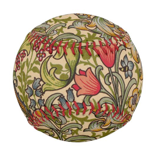 Balle De Baseball William Morris Golden Lily (Devant)