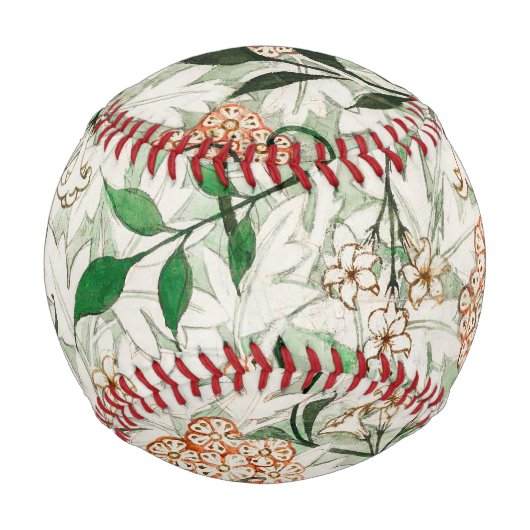 Balle De Baseball William Morris Jasmine Garden Flower Classic (Devant)