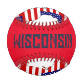 Balle De Baseball Wisconsin (Dos)