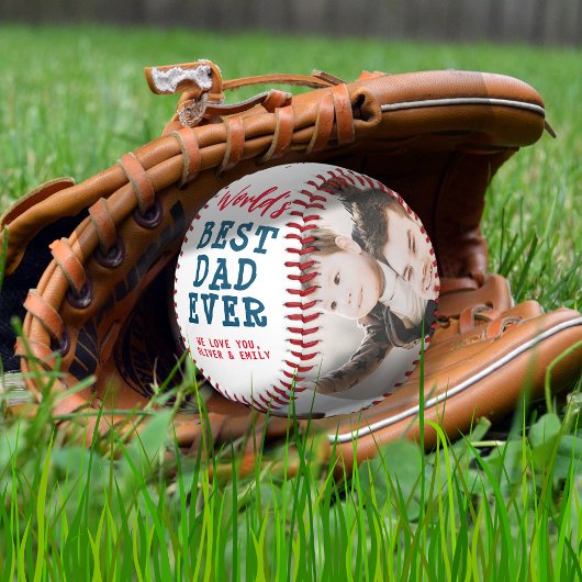 Balle De Baseball World Best Papa 3 Photo Collage de photos