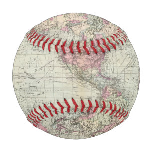Balle De Baseball World, la projection de Mercator