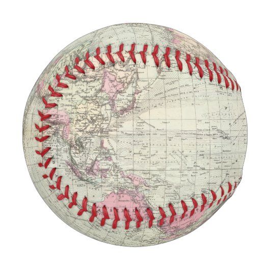 Balle De Baseball World, la projection de Mercator (Devant Gauche)