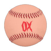 Balle De Baseball X Marque L'Emplacement (Dos)