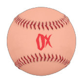 Balle De Baseball X Marque L'Emplacement (Devant)