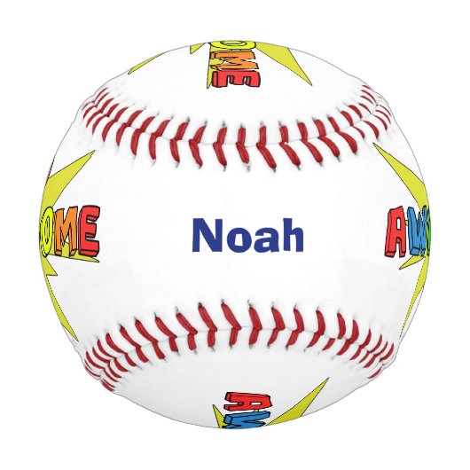 Balle De Baseball Yo Awesome (Devant)