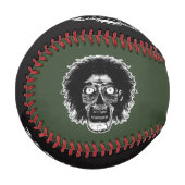 Balle De Baseball Zombie-Baseball -Noir & Vert (Devant Gauche)