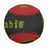 Balle De Baseball Zombie-Baseball -Rouge et noir vert (Dos)