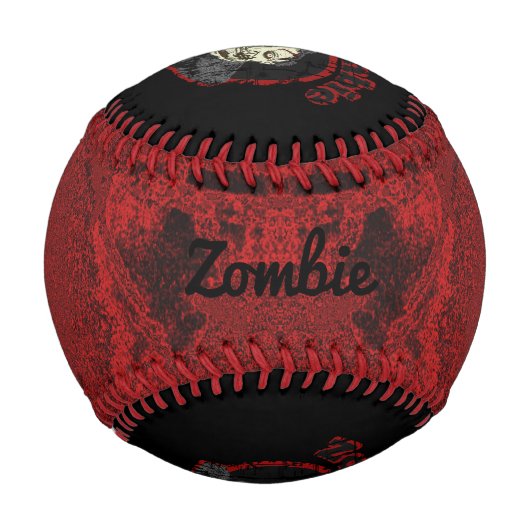 Balle De Baseball Zombie, Baseball - Touchez-Le Ici (Devant)