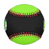 Balle De Baseball zombie drôle Halloween 8 bits (Devant)