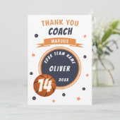 Balle de basket-ball moderne Merci Coach (Debout devant)