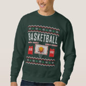 Balle de basketball Vilain Sweat de Noël (Devant)