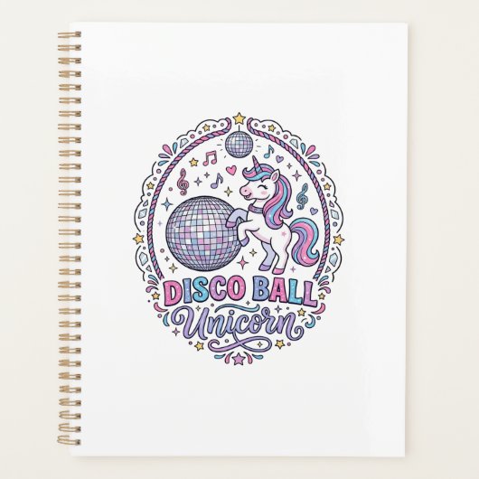 Balle de disco Licorne Licorne Impression ludique (Devant)