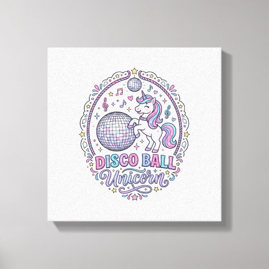 Balle de disco Licorne Licorne Impression ludique (Recto)