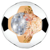 Balle de disco orange floral Shower de Mariage (Tourné)