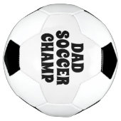 Balle de foot Papa Nom Champ (Tourné)