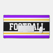 BALLE DE FOOTBALL Bright PurpleBlack Yellow Stripe (Clavier et souris)