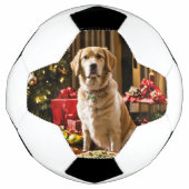 Balle de football de chien de Noël (Devant)