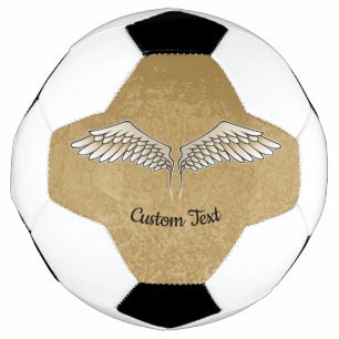 Balle de Football des ailes beiges
