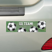 Balle de football, Go Team Bumper Sticker (En voiture)