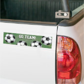 Balle de football, Go Team Bumper Sticker (Sur camion)