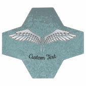 Balle de football gris-bleu (Plat)