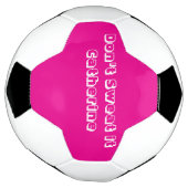 Balle de Football Hot rose & White Ball (Tourné)