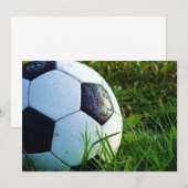 Balle de football - Invitation de football (Devant / Derrière)