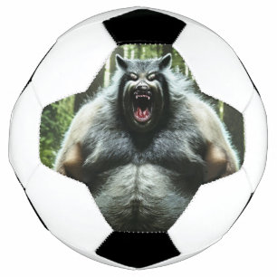 Balle de football Loup-garou qui a mangé tout le v
