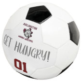 Balle de football Monsters Maroon (3/4)