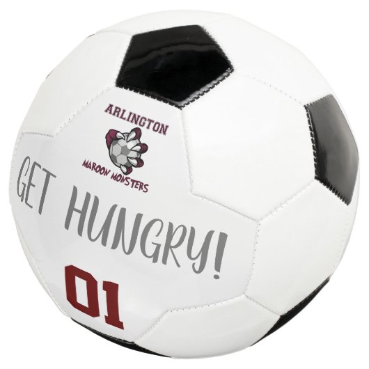 Balle de football Monsters Maroon (3/4)