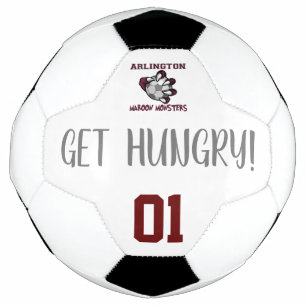 Balle de football Monsters Maroon