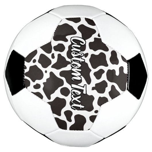 Balle de football Motif de vache (Tourné)