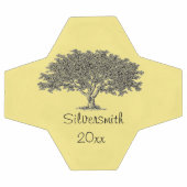 Balle de football - Nom et date avec arbre généalo (Plat)