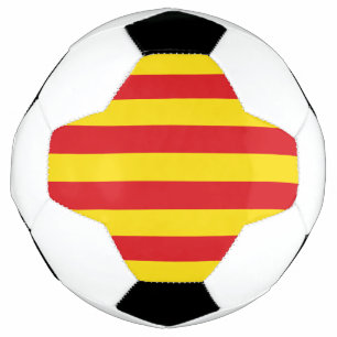 Balle de football patriotique avec drapeau de Cata