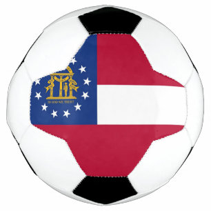 Balle de football patriotique avec drapeau de Géor