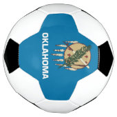 Balle de football patriotique avec drapeau de l'Ok (Tourné)