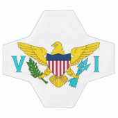 Balle de football patriotique avec drapeau des île (Plat)