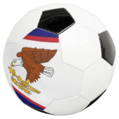 Balle de football patriotique avec drapeau des Sam (3/4)