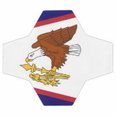 Balle de football patriotique avec drapeau des Sam (Plat)