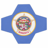 Balle de football patriotique avec drapeau du Minn (Plat)