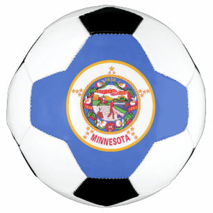 Balle de football patriotique avec drapeau du Minn