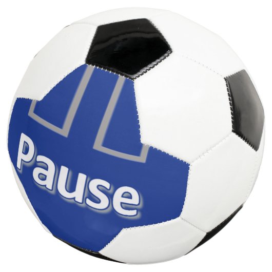 Balle de football Pause bleu (3/4)
