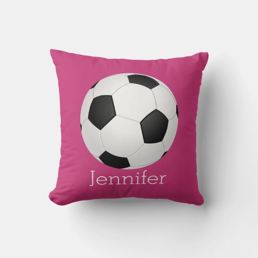 balle de football personnalisé coussin personnalis (Recto)
