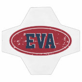 Balle de football personnalisée avec logo de coule (Plat)