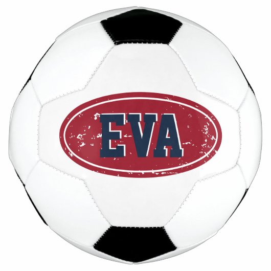 Balle de football personnalisée avec logo de coule (Devant)