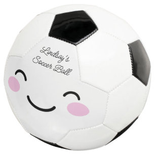 Balle de football personnalisée avec visage de des